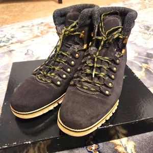 Cole Haan ZeroGrand Waterproof Hiker Gray Men's Ankle Boots C30406 Size 9.5 M